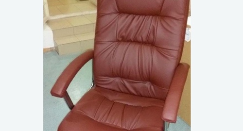 Обтяжка офисного кресла. Бабаево